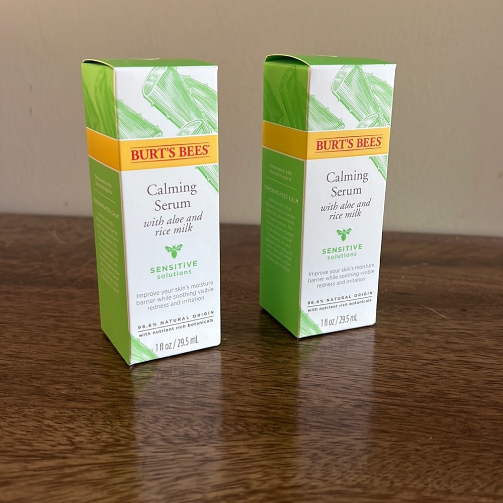 Burt’s Bees Calming Serum 2 pack NEW and unopened retail $20 each!